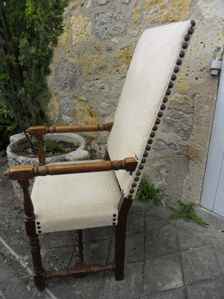 Paire De Fauteuils Louis XIII 17ème-photo-1