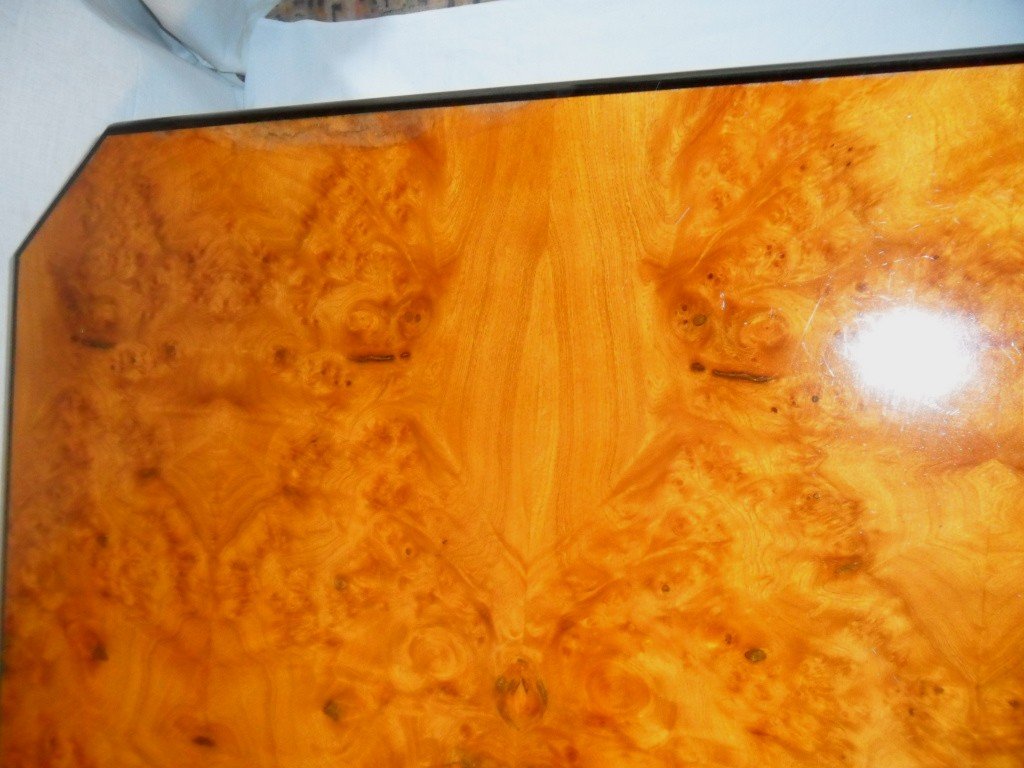 Table Basse Loupe d'Orme de Willy Rizzo-photo-1