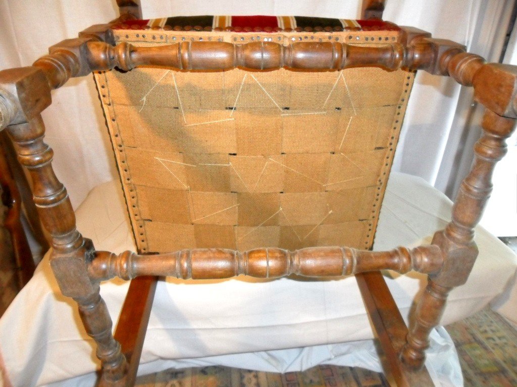 Louis XIII Style Armchair 19th-photo-4