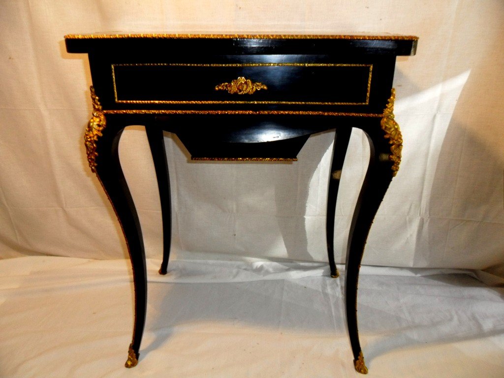Boulle Napoleon III Table From Maison Tahan Paris-photo-2