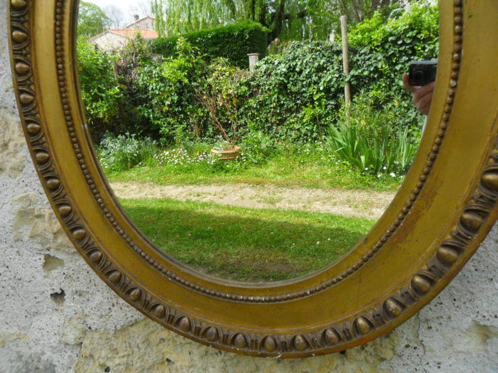 Louis XVI Style Oval Mirror-photo-4