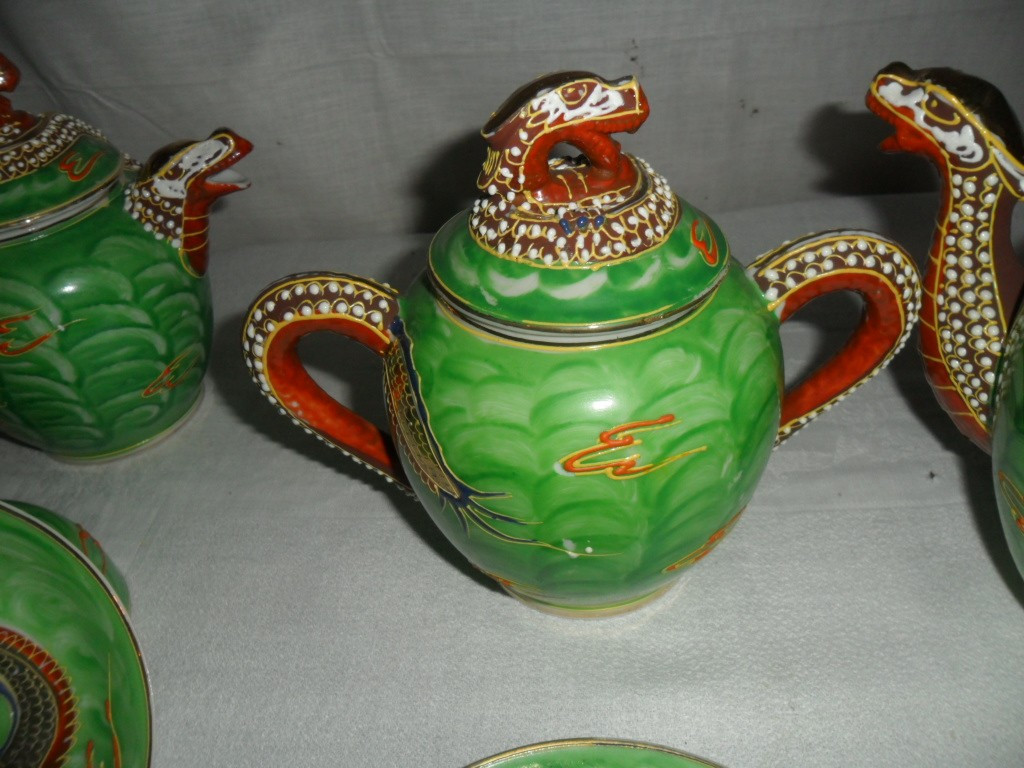 Service à Thé et à Dessert Porcelaine du Japon -photo-2