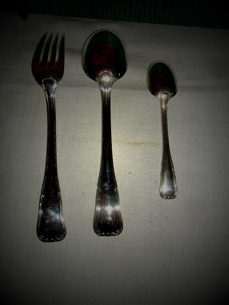 Ménagère En Métal Argenté 37 Pièces " Le Couvert Rrançais "-photo-3