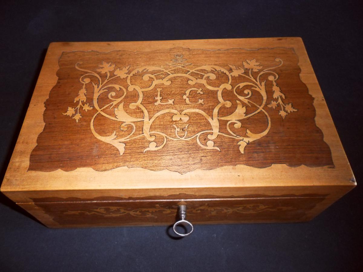 Coffret 19ème Restauration en marqueterie-photo-1