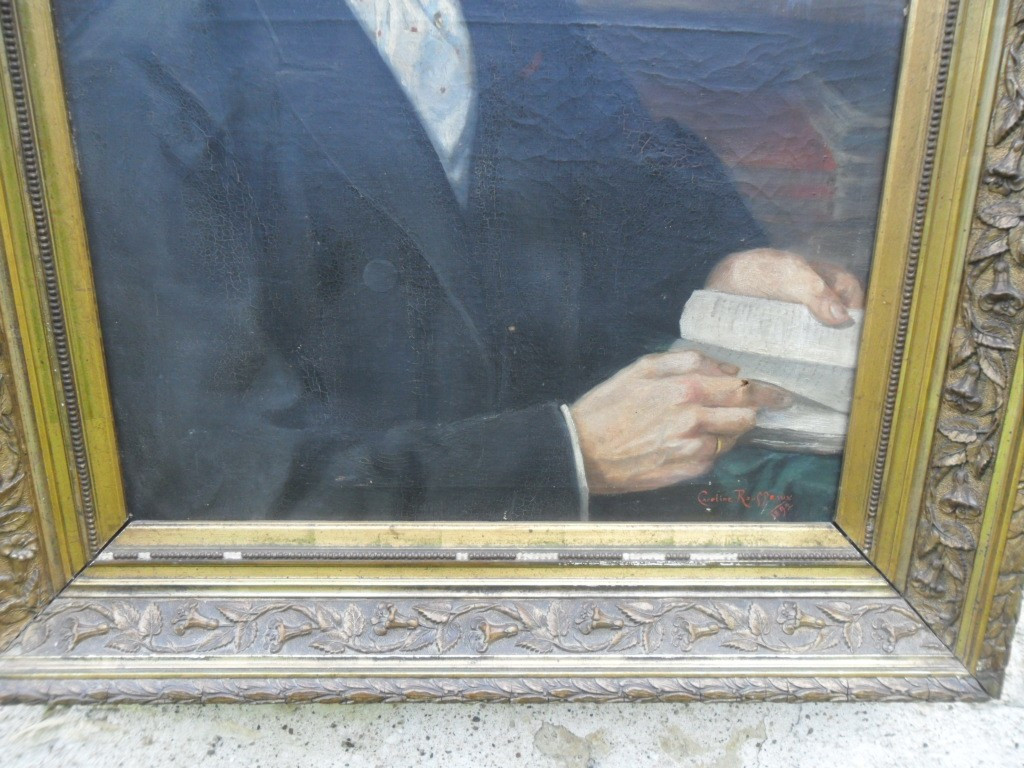 Large Portrait Of A Man ( Auguste Gobert ) 1892-photo-3