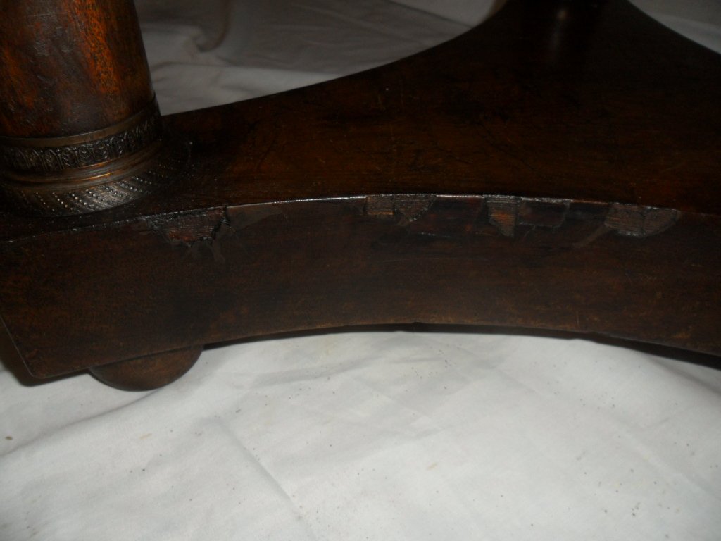 Empire-style Mahogany Side Table -photo-3