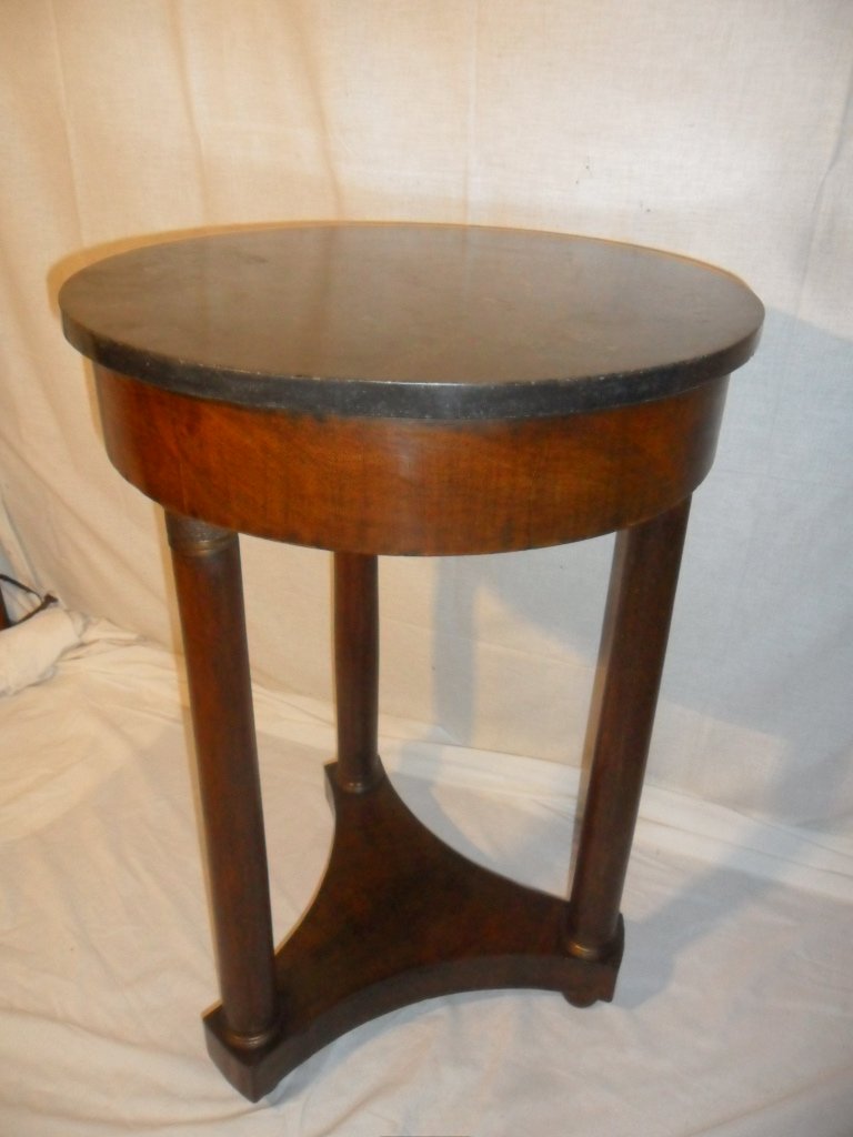 Empire-style Mahogany Side Table 