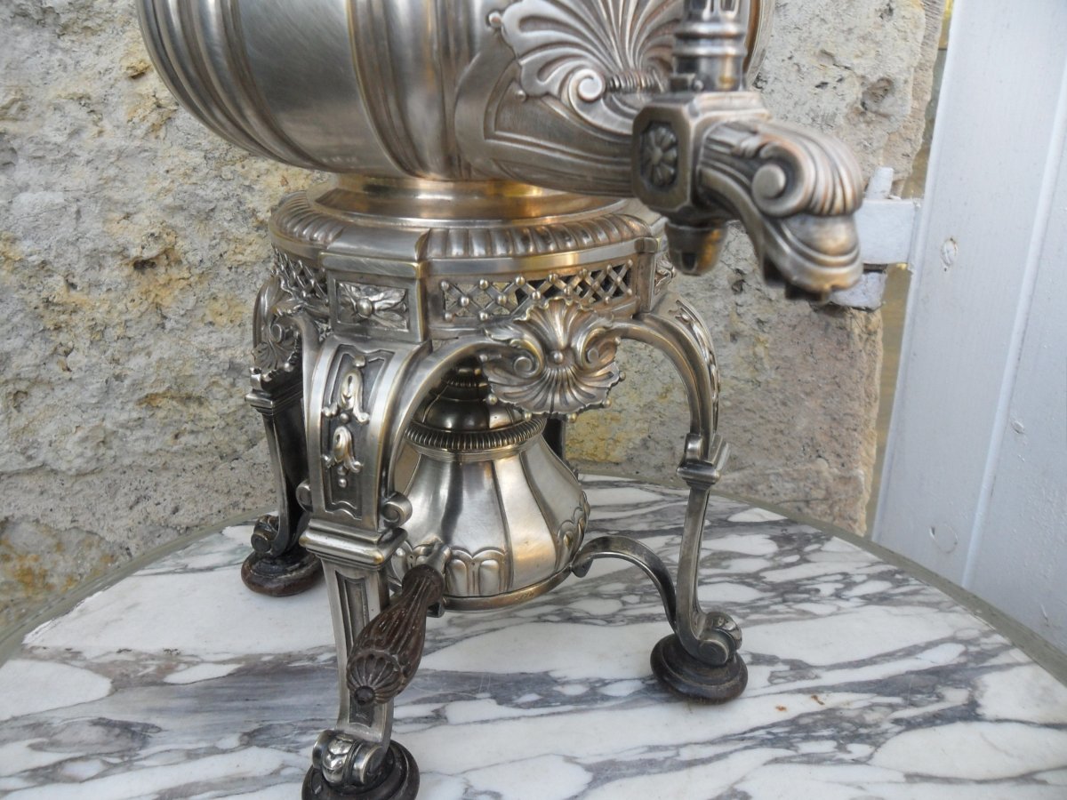 Samovar En Métal Argenté De  Fouquet Lapar-photo-2