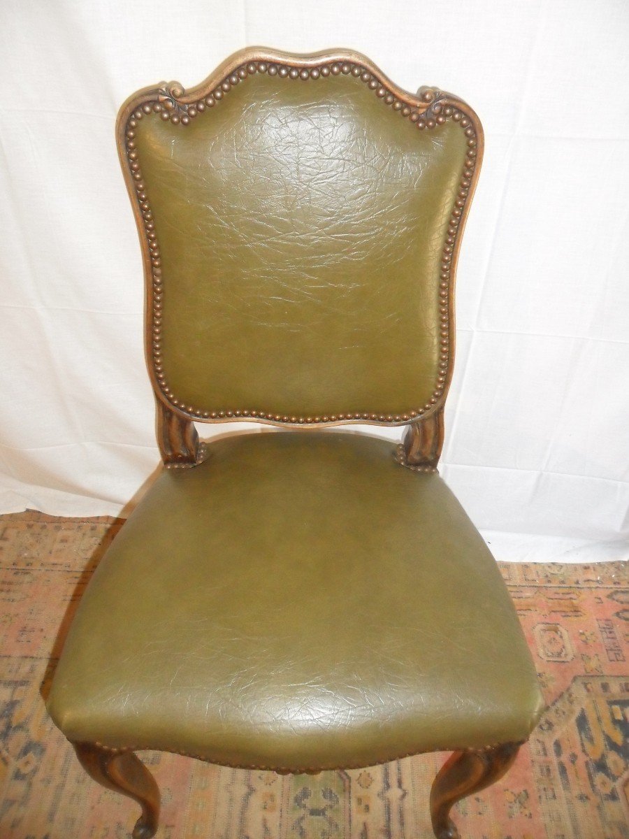Suite Of Four Louis XV Style Chairs-photo-6