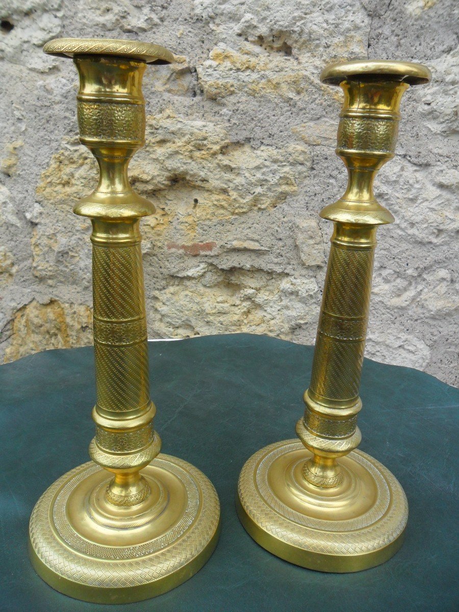 Pair Of Empire Candlesticks