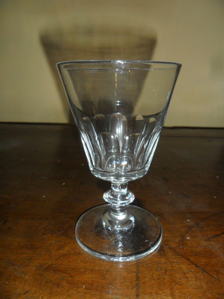 7 Saint Louis Crytal Water Glasses Caton Model-photo-2