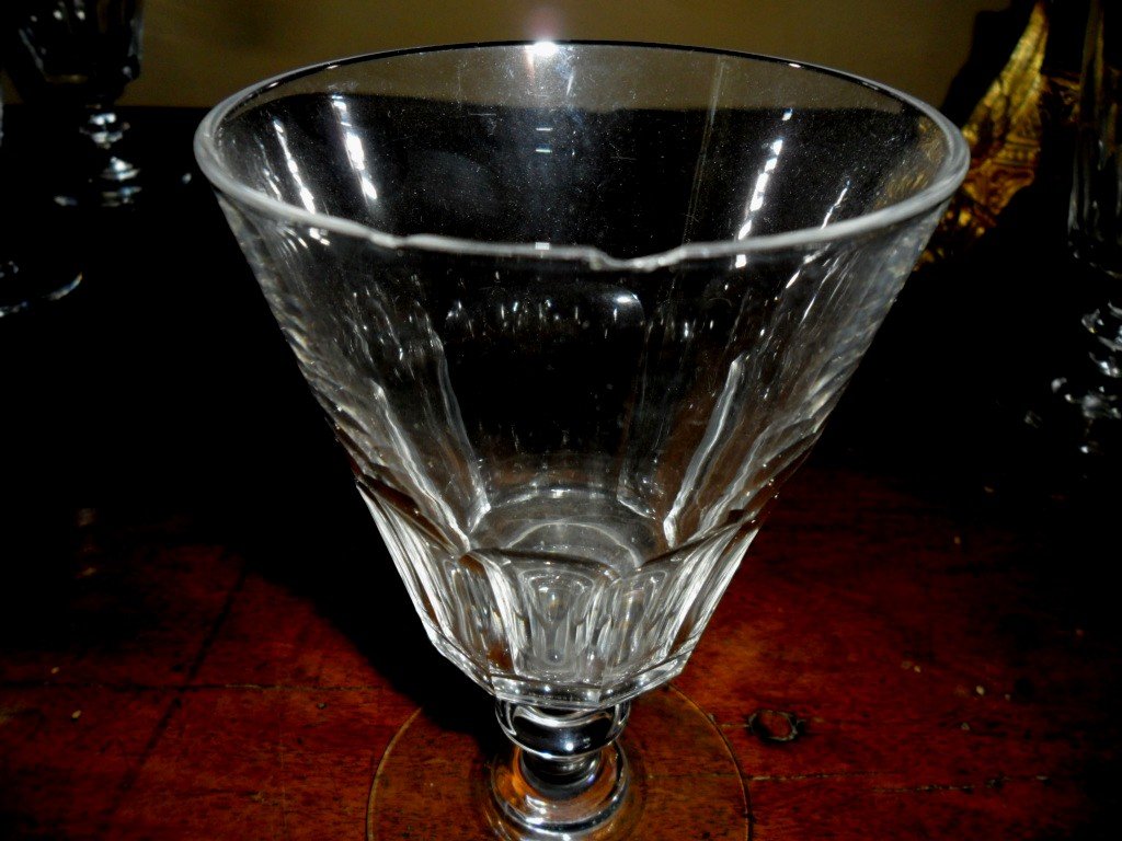 7 Verres à Eau En Cristal De Saint Louis Modèle Caton-photo-2