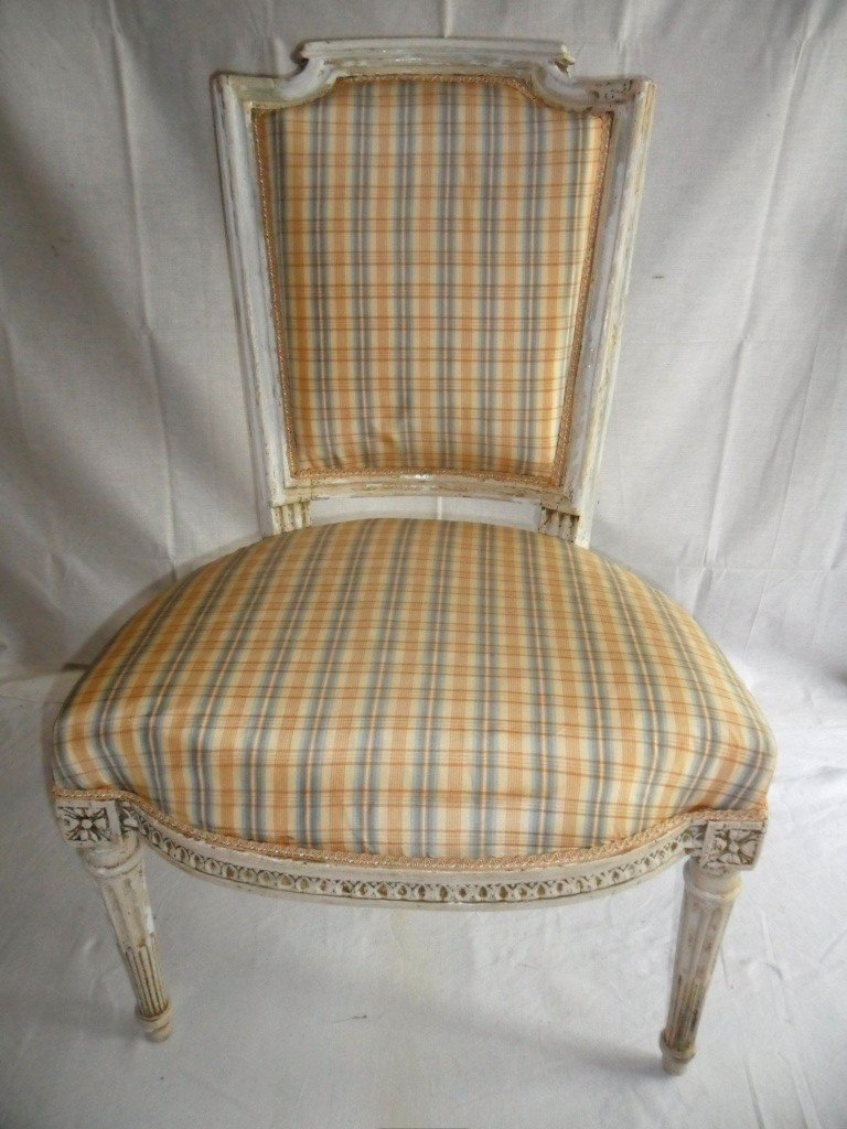 Louis XVI Style Fireside Chair-photo-7
