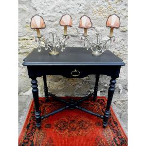 Napoleon III Table In Blackened Wood