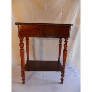 Small Louis XVI Style Mahogany Work Table
