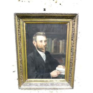 Large Portrait Of A Man ( Auguste Gobert ) 1892