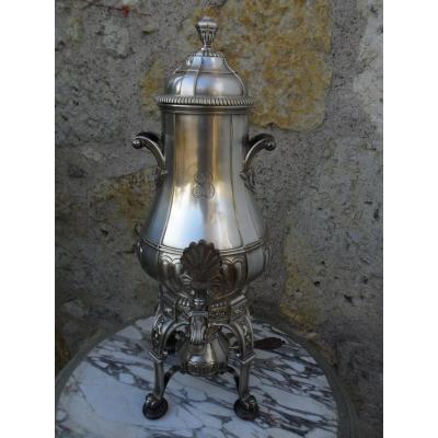 Samovar In Silver Metal From Fouquet Lapar