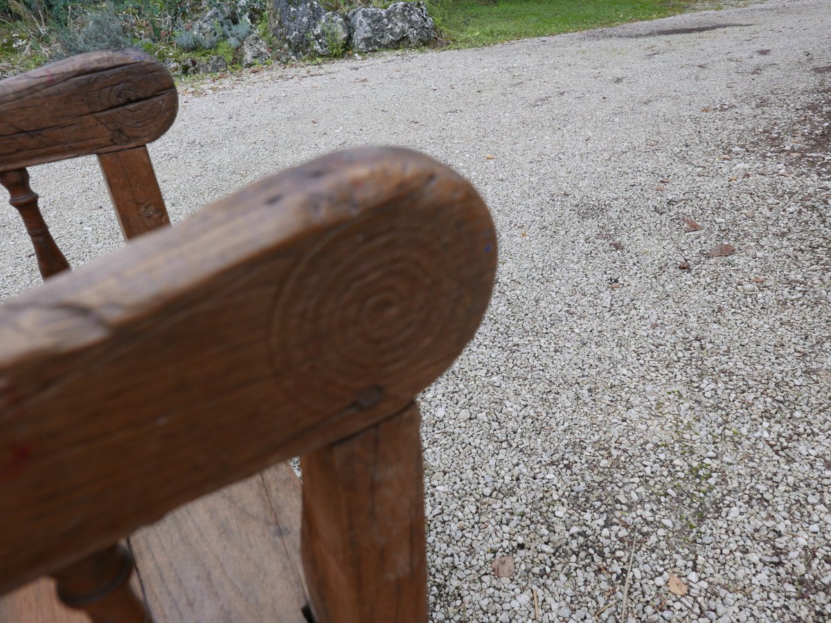 18th Century Oak Salt Chair-photo-3