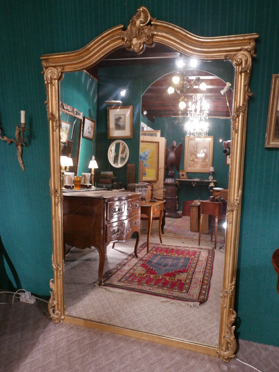 Miroir Napoléon III De Style Louis XV-photo-4