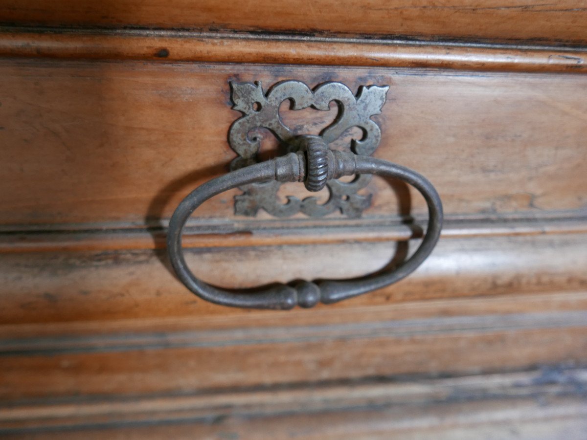 Grande et rare armoire De Château Régence 18ème S-photo-4