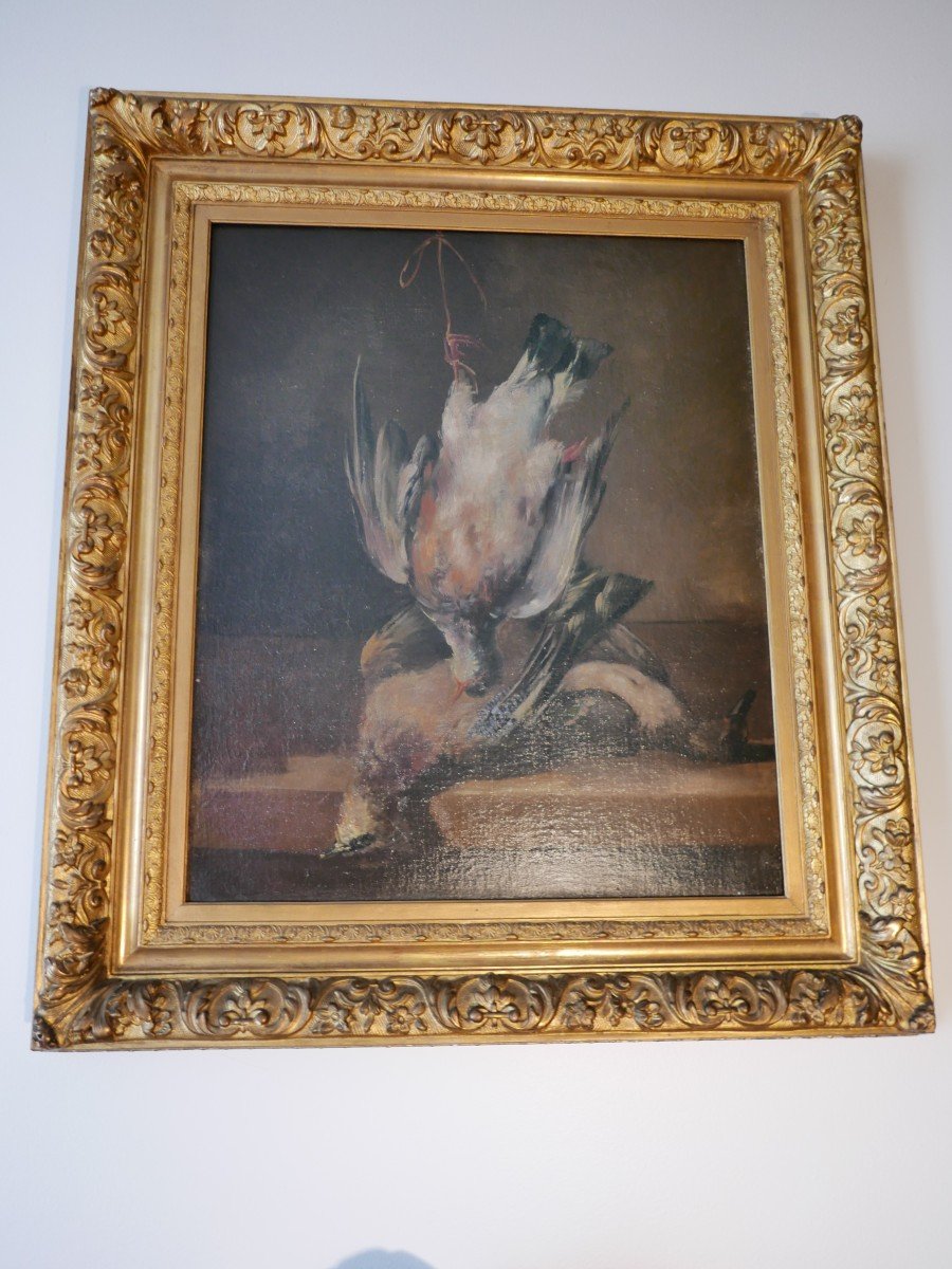 Still Life 19th Oil On Canvas-photo-4