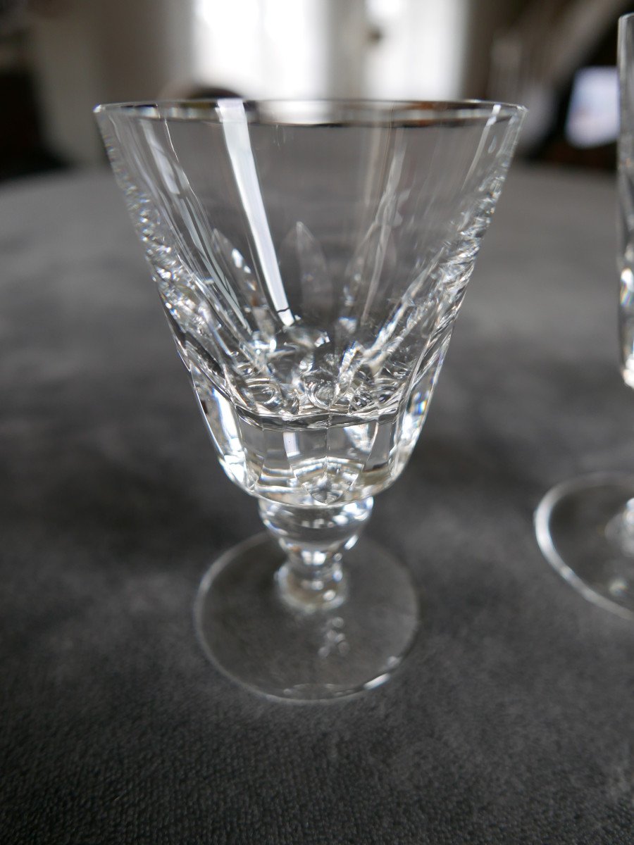 Service Of 34 Jersey Model Glasses From La Cristalerie Saint Louis-photo-3