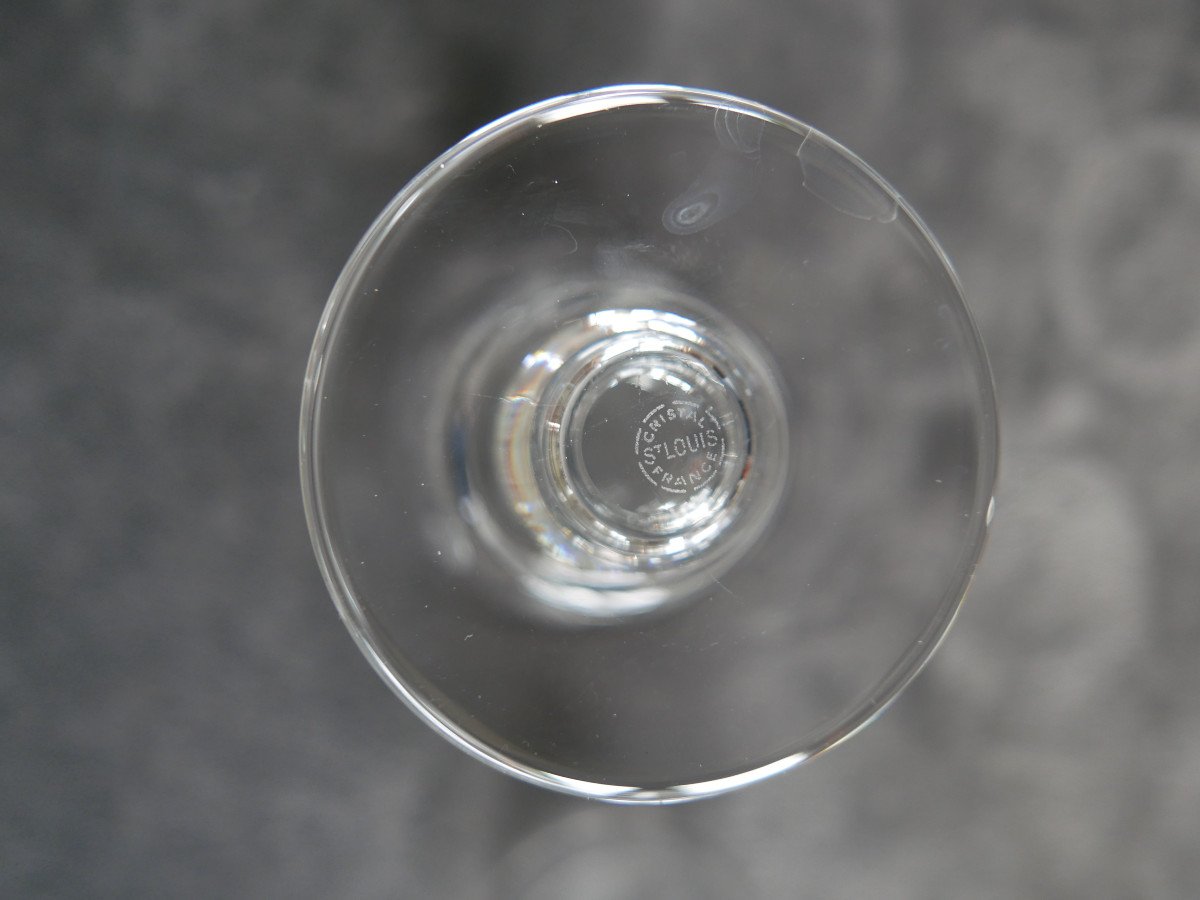 Service Of 34 Jersey Model Glasses From La Cristalerie Saint Louis-photo-4