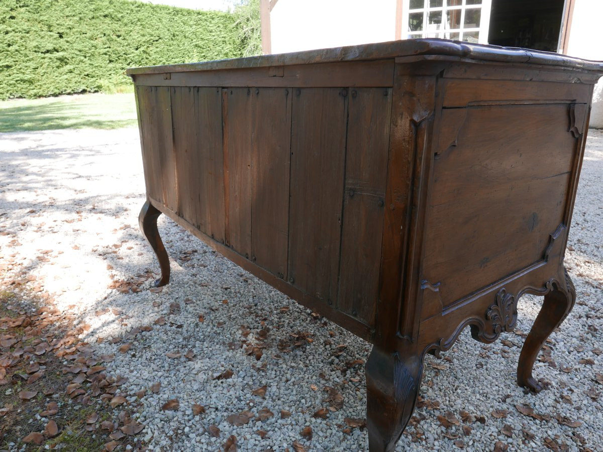 Important 18th Century Provençal Walnut Chest Of Drawers-photo-7