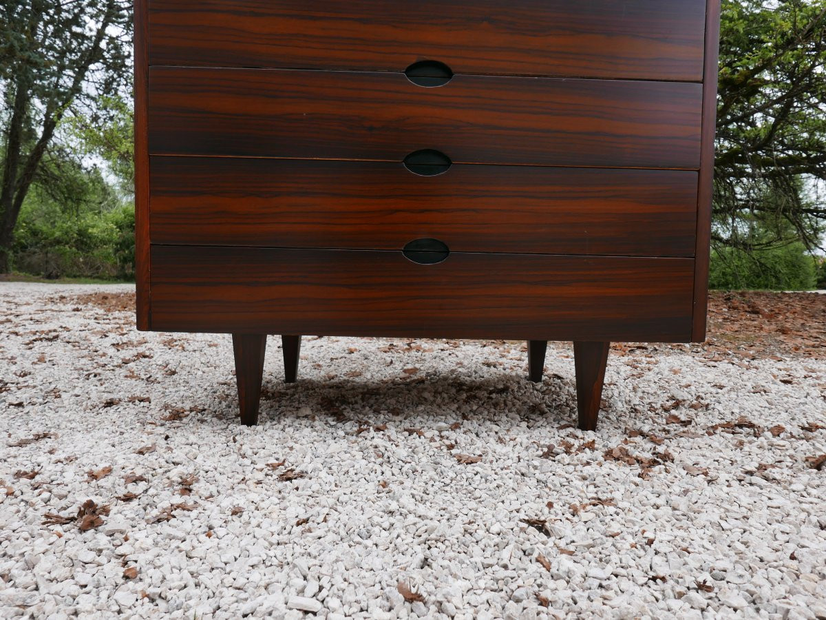 Joseph-andré Motte Chest Of Drawers In Rosewood, Circa 1960-photo-1