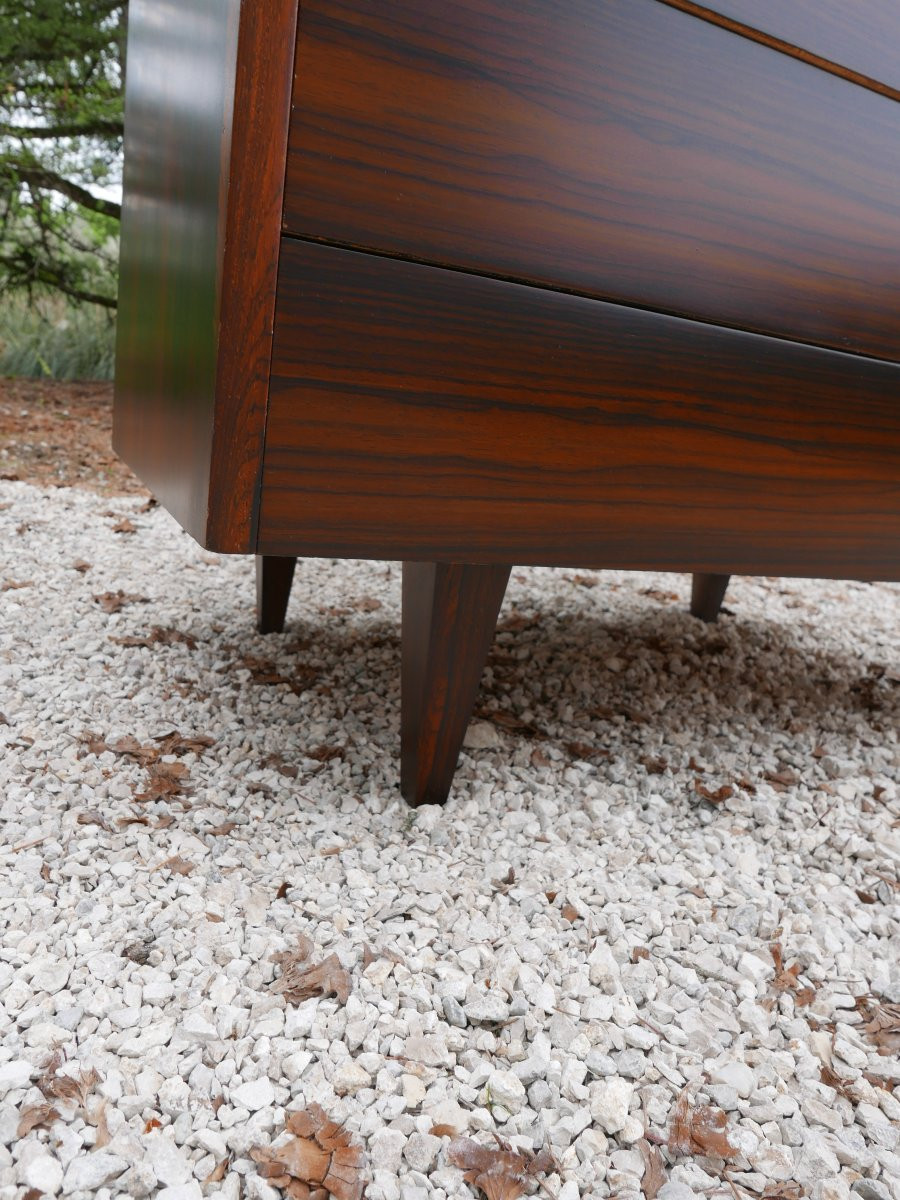 Joseph-andré Motte Chest Of Drawers In Rosewood, Circa 1960-photo-3