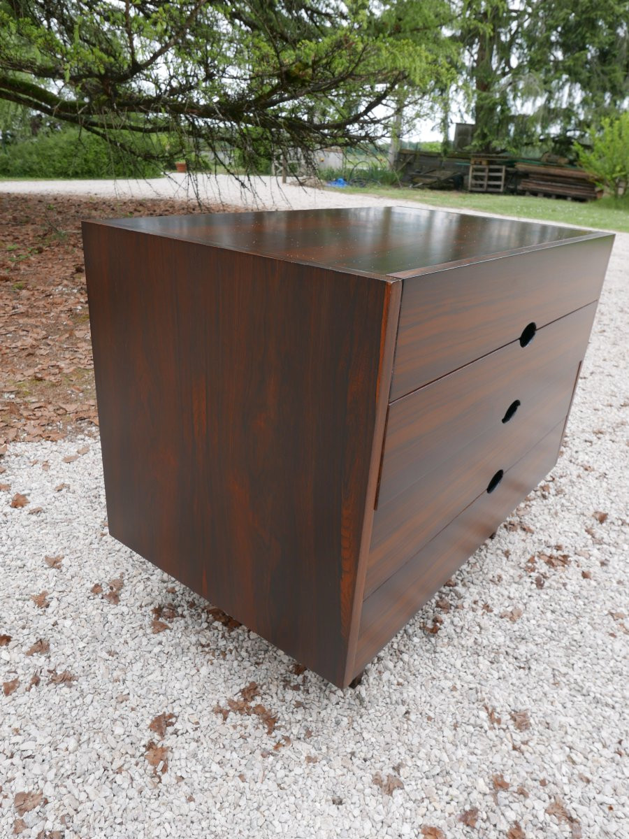 Joseph-andré Motte Chest Of Drawers In Rosewood, Circa 1960-photo-4