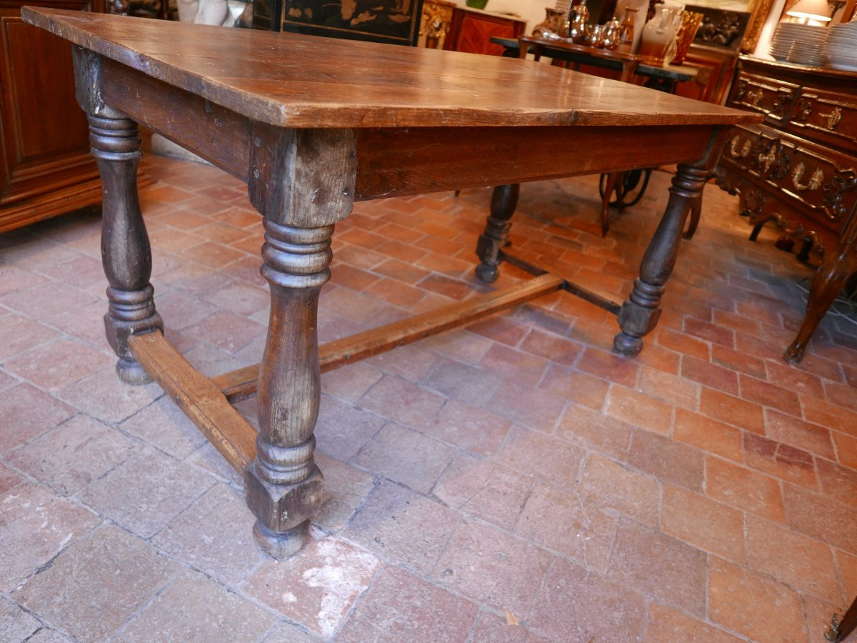 Table de ferme en chêne 18èmeS-photo-2