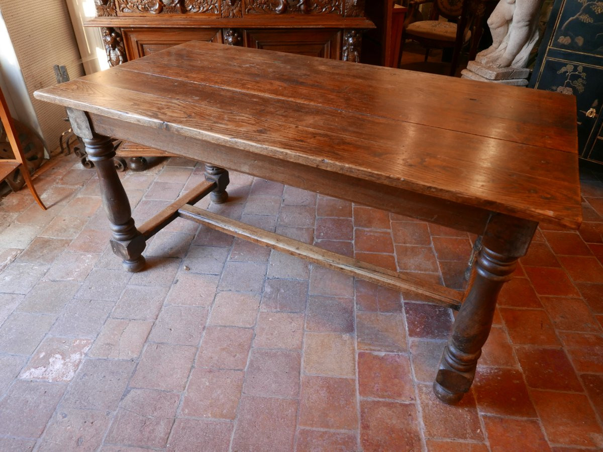 Table de ferme en chêne 18èmeS-photo-4