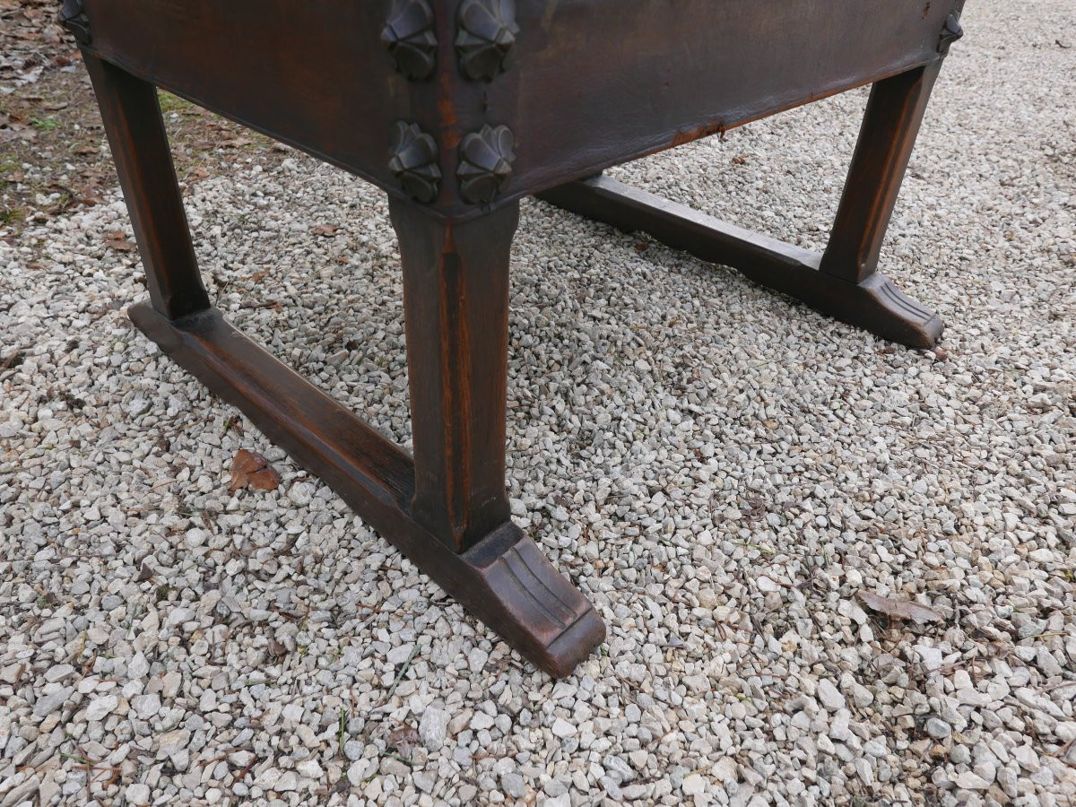 Fauteuil de style renaissance 19ème S-photo-1