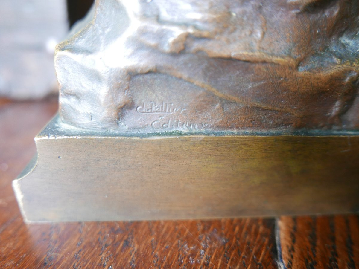 Bronze par Eugène Marioton début 20ème-photo-1