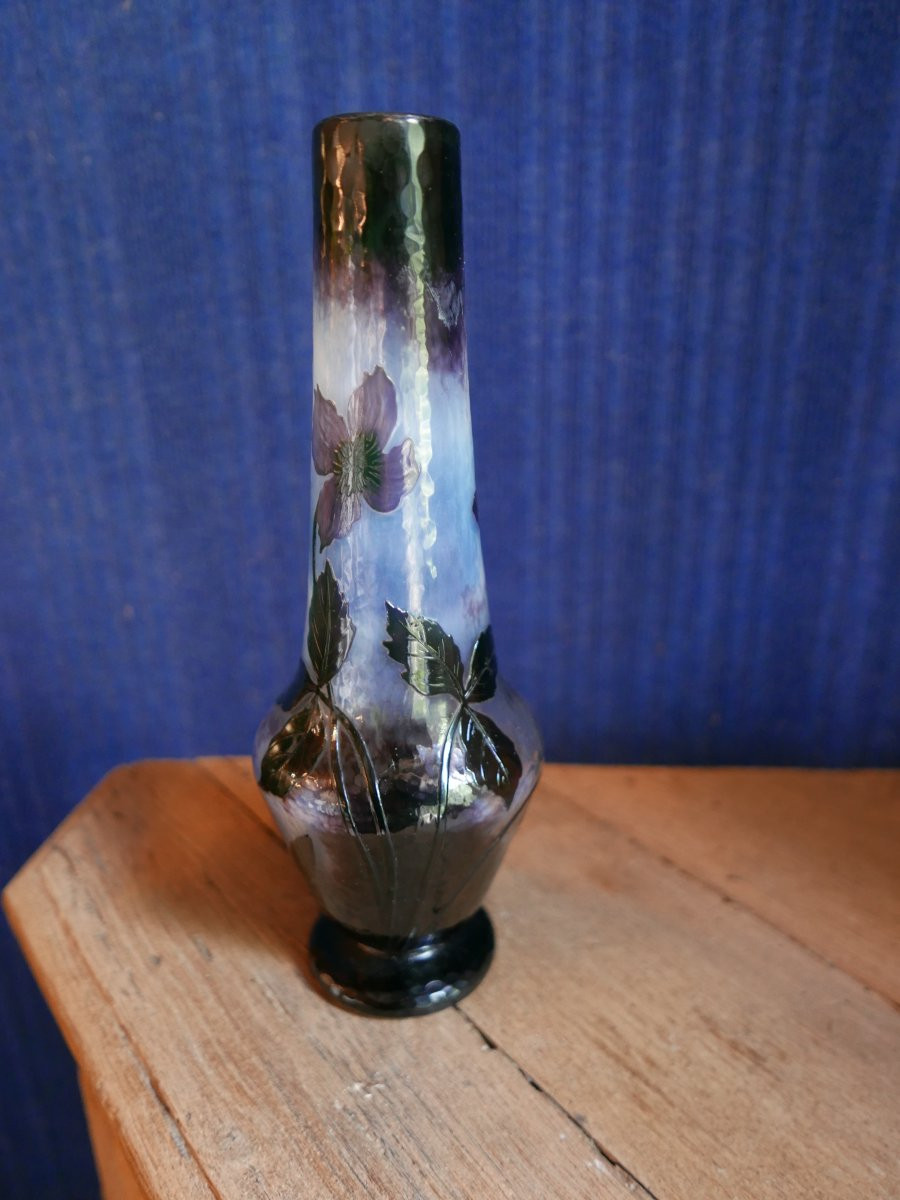 Daum Nancy Art Nouveau Vase-photo-4