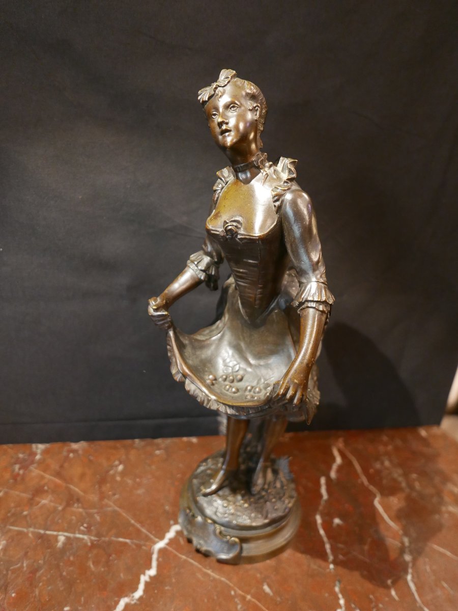 La ceuillette bronze par Joseph Francois Belin