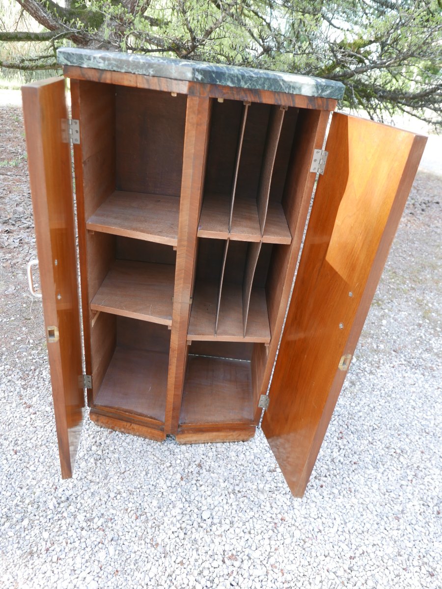 Art Deco Walnut Cabinet-photo-4