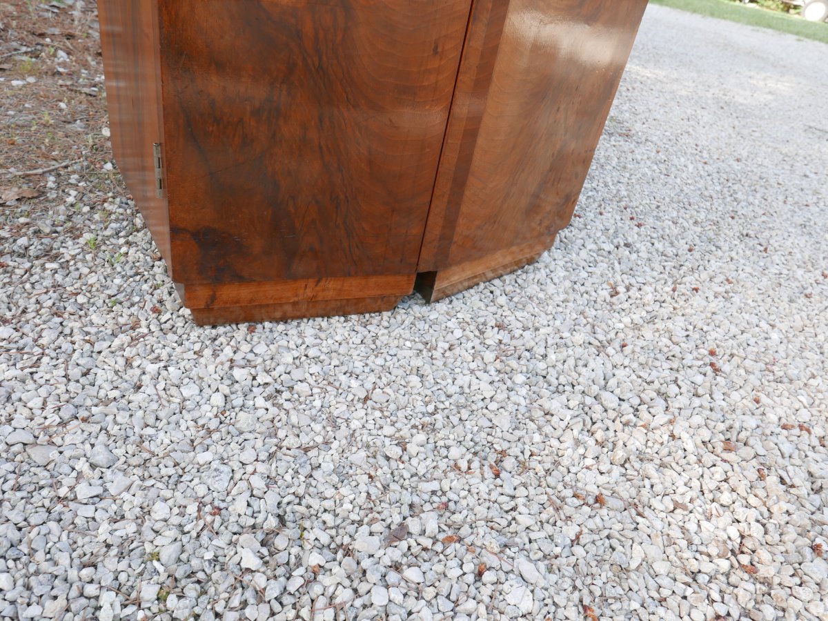 Art Deco Walnut Cabinet-photo-2