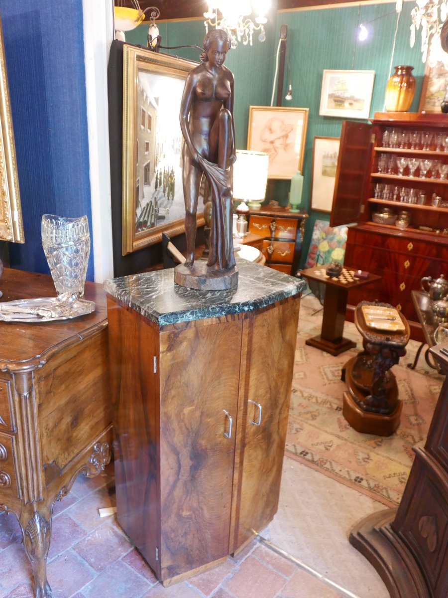 Art Deco Walnut Cabinet