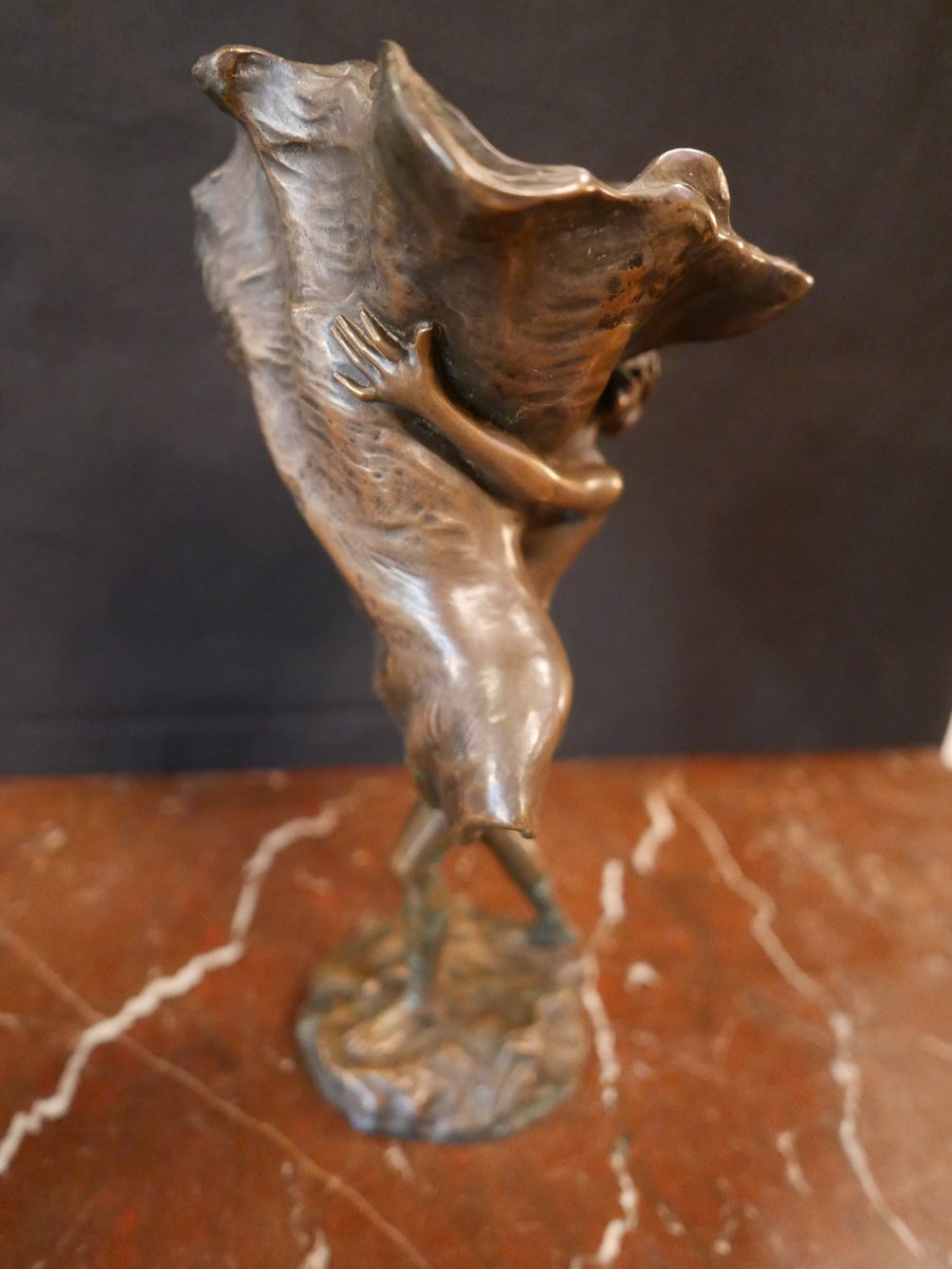 Jean Marie Mengué bronze art nouveau-photo-3