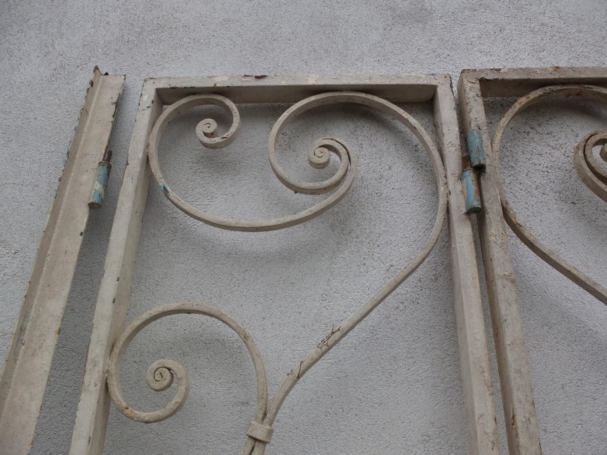 Set Of Art-deco Wrought Iron Grills-photo-4