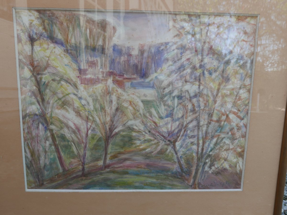 Watercolor From Madeleine Gili 20th-photo-2