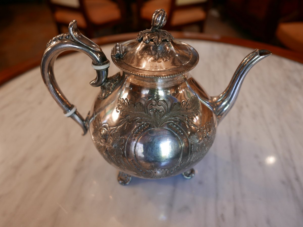 Silver Metal Teapot