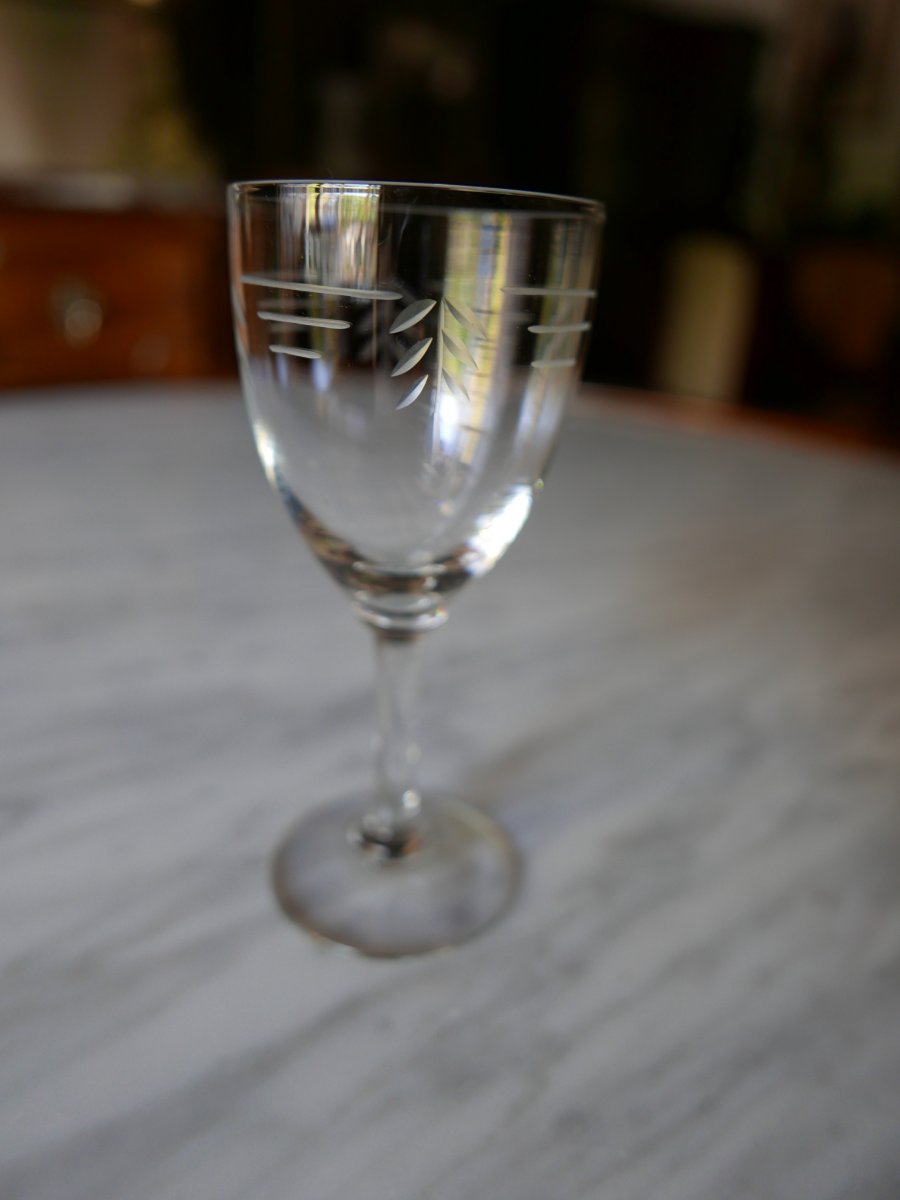 Crystal Glass Service Art Deco Period-photo-4