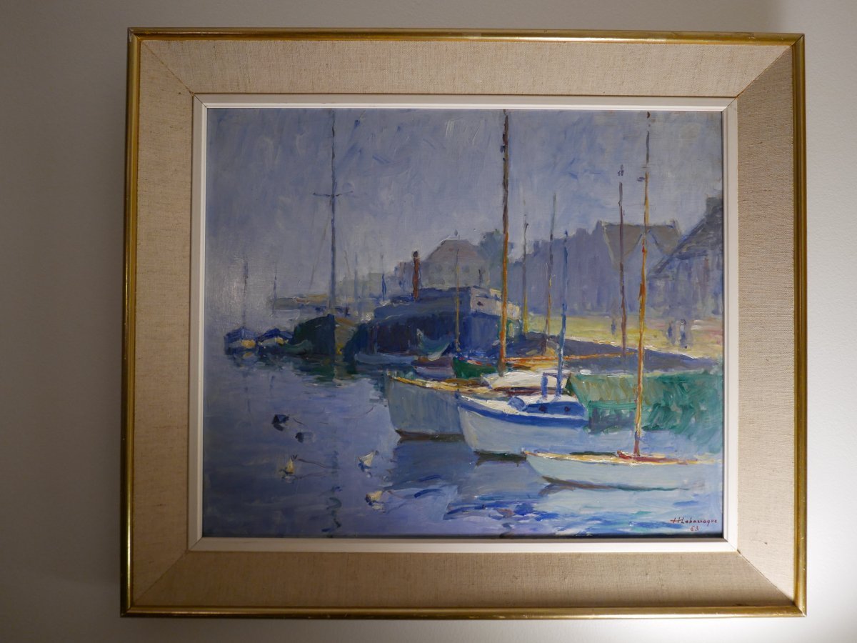 Oil On Marine Panel Signed