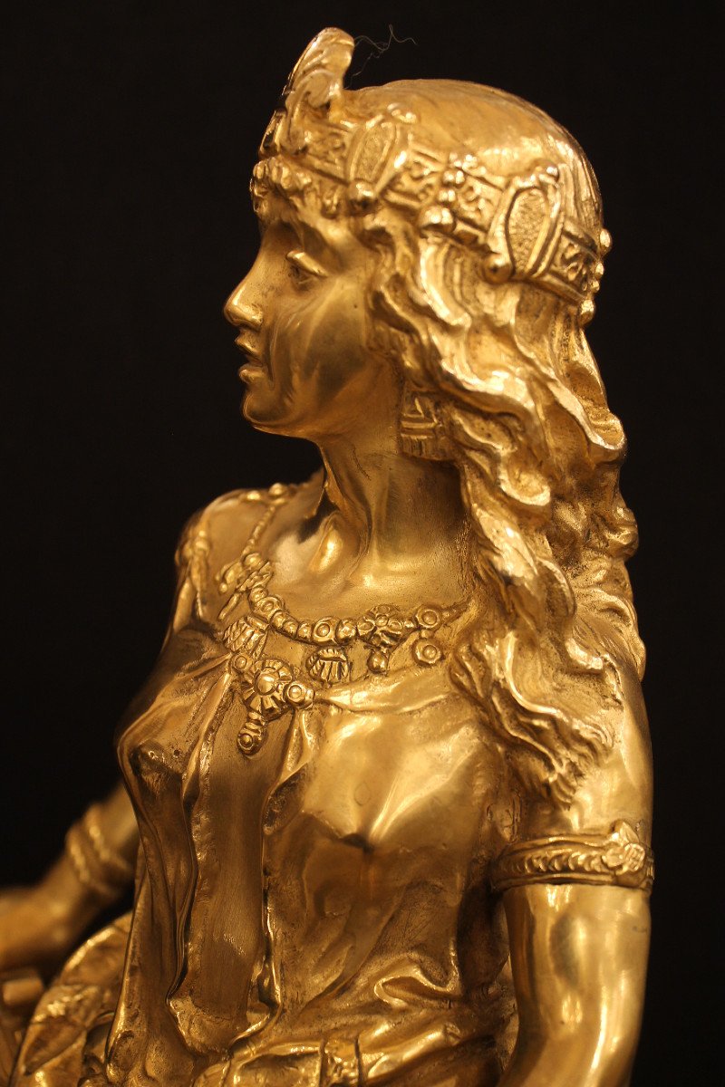 A. LEVY (Ecole française du XIXème siècle), bronze doré-photo-5