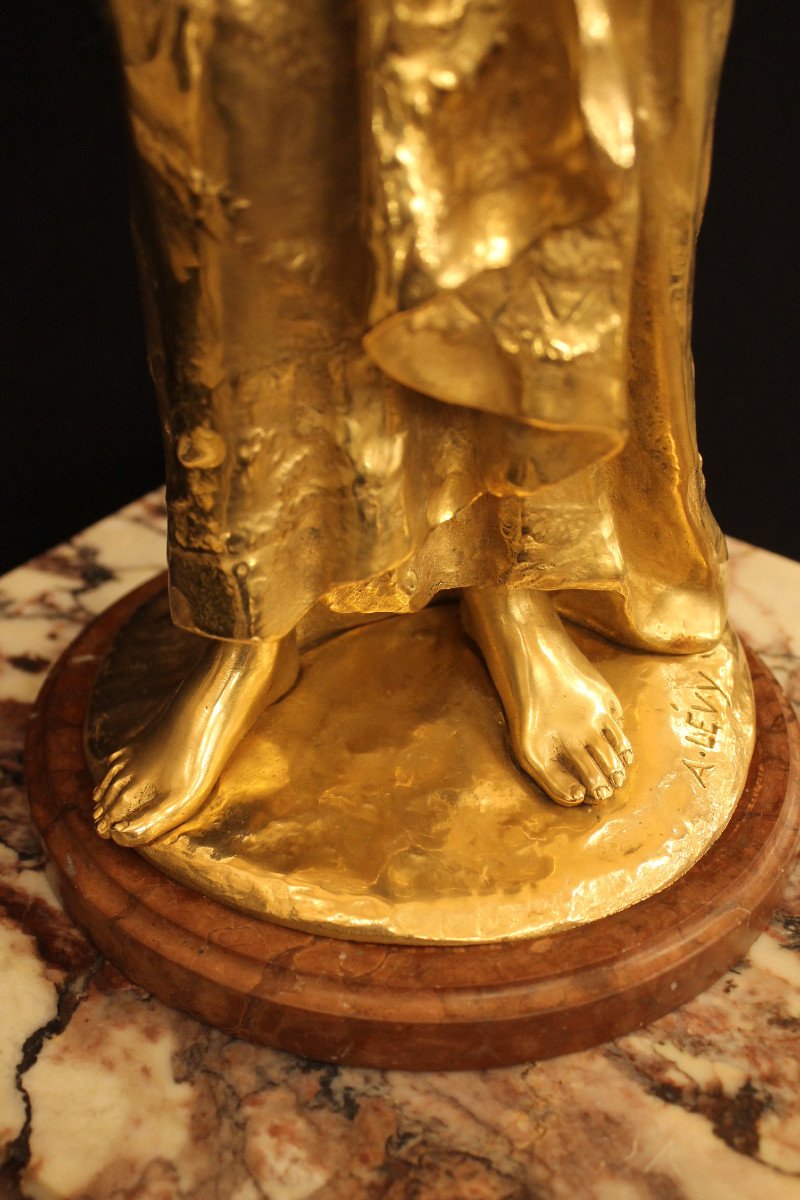 A. LEVY (Ecole française du XIXème siècle), bronze doré-photo-6