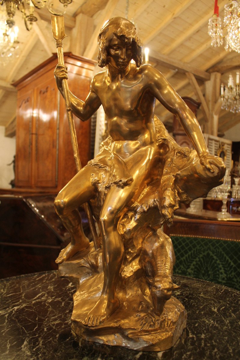 GASQ Paul (1860-1944) - Berger Et Mouton, Important  Bronze, Barbedienne Fondeur