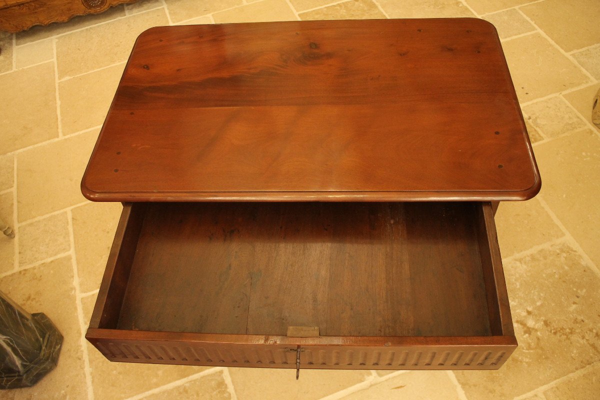 Solid Mahogany Office Table, Bordeaux, Louis XVI Period-photo-4